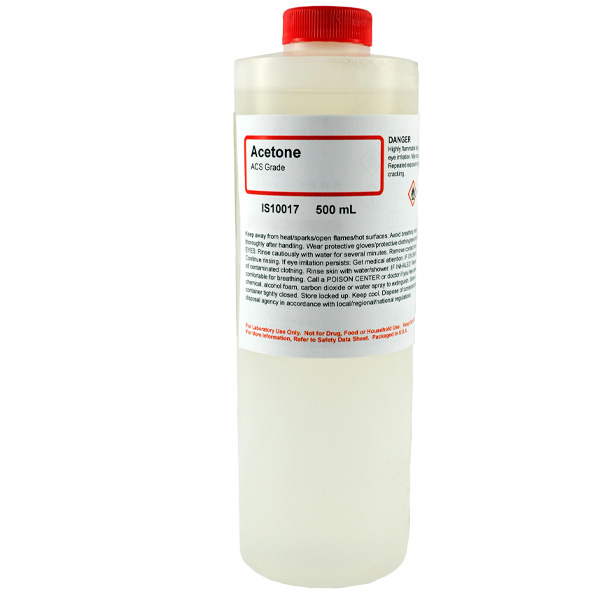 Acetone, ACS Grade, 500mL