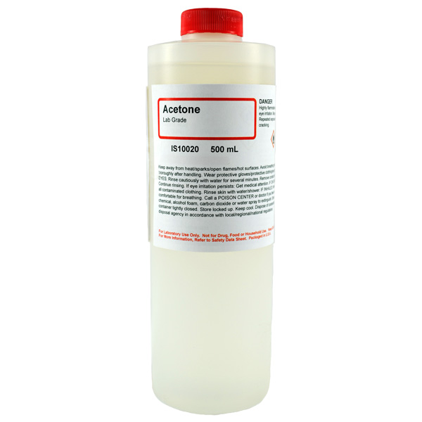 Acetone, Lab Grade, 500mL