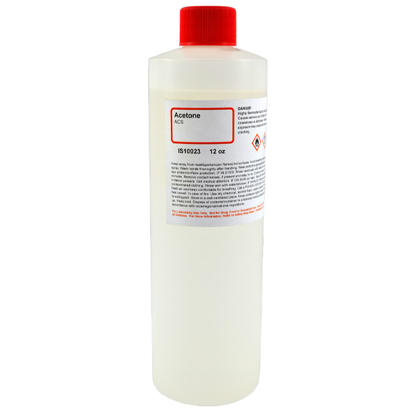 Acetone, ACS Grade, 12oz