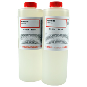 Acetone, ACS Grade, 2 x 500mL