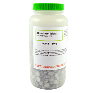 Aluminum 99% Metal Shot, Lab Grade, 500g