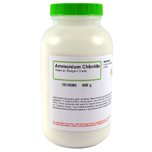 Ammonium Chloride Granular, Reagent Grade, 500g