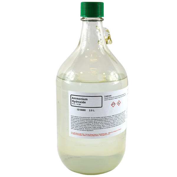 Ammonium Hydroxide 14.8M, ACS Grade, 2.5L