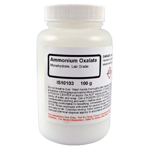 Ammonium Oxalate Monohydrate, Lab Grade, 100g