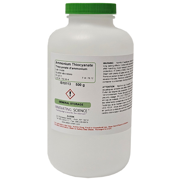 Ammonium Thiocyanate, Lab Grade, 500g