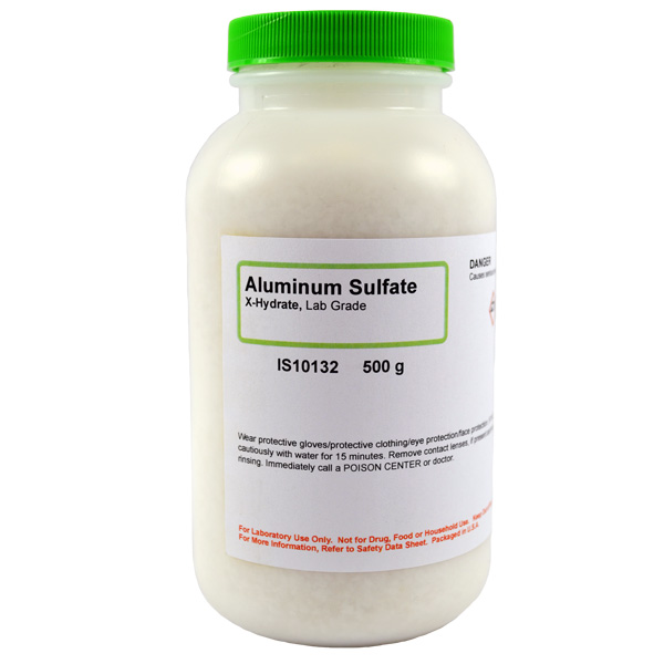 Aluminum Sulfate X-Hydrate, Lab Grade, 500g