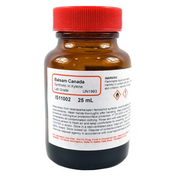 Balsam Canada, Synthetic in Xylene, Lab Grade, 25mL