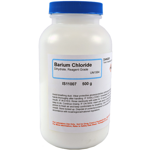 Barium Chloride Dihydrate, Reagent Grade, 500g