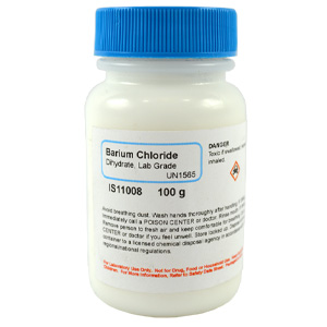 Barium Chloride Dihydrate, Lab Grade, 100g