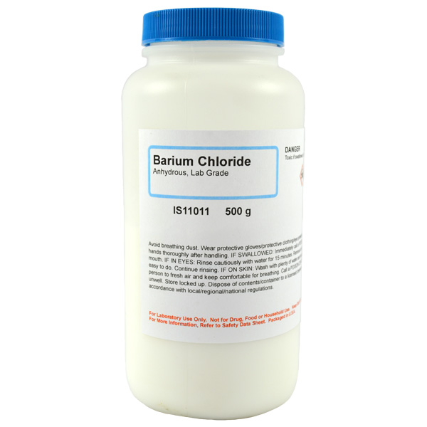 Barium Chloride Anhydrous, Lab Grade, 500g