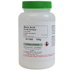 Boric Acid Crystals, Lab Grade, 100g