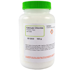Calcium Chloride Dihydrate Flake, Lab Grade, 100g
