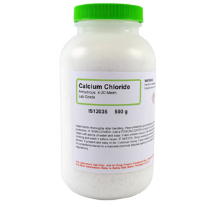 Calcium Chloride Anhydrous (4-20 mesh), Lab Grade, 500g