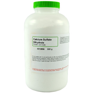 Calcium Sulfate Dihydrate Powder, Lab Grade, 500g