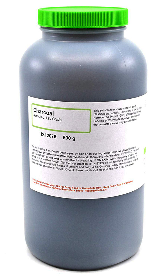 Activated Charcoal, Lab Grade, 500g