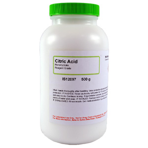 Citric Acid Monohydrate, Reagent Grade, 500g