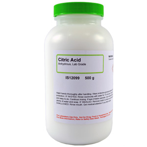 Citric Acid Anhydrous, Lab Grade, 500g