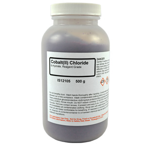 Cobalt (II) Chloride 6-Hydrate, Reagent Grade, 500g