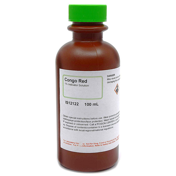 Congo Red 1% Indicator Solution, 100mL