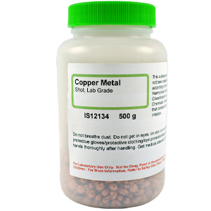 Copper Metal Shot, Lab Grade, 500g
