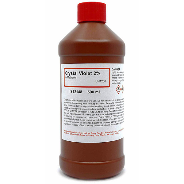 Crystal Violet 0.2% Solution in Methanol, 500mL