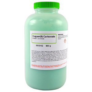 Copper (II) Carbonate Powder, Lab Grade, 500g