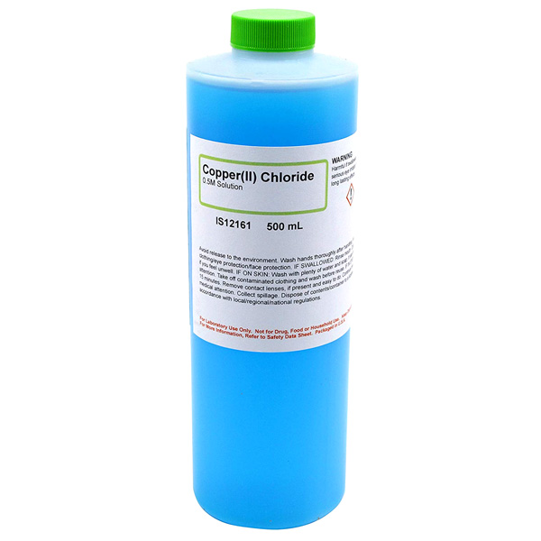 Copper (II) Chloride 0.5M Solution, 500mL