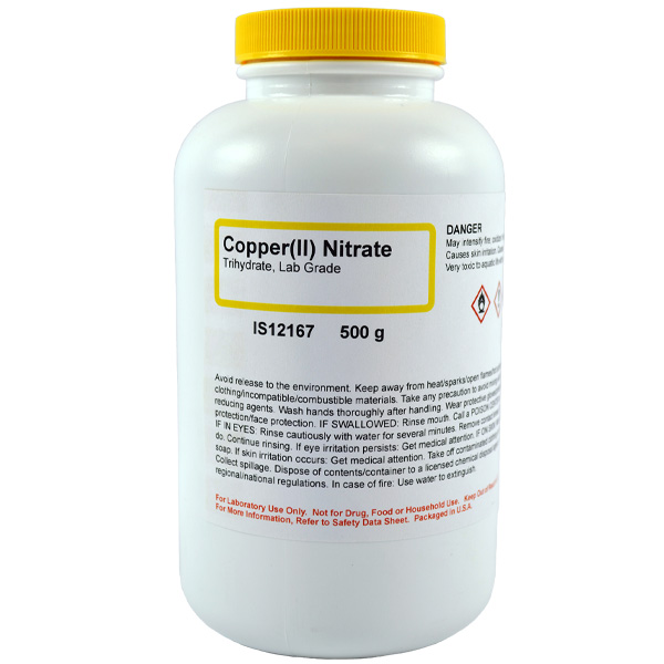 Copper (II) Nitrate Trihydrate, Lab Grade, 500g
