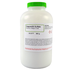 Copper (II) Sulfate Anyhdrous, Reagent Grade, 500g