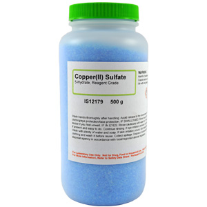 Copper (II) Sulfate 5-Hydrate Fine Crystals, Reagent Grade, 500g