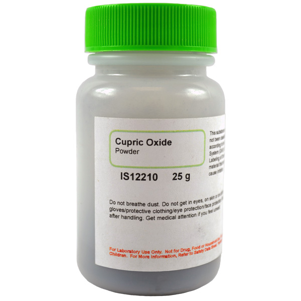Cupric Oxide Black Powder, Reagent Grade, 25g