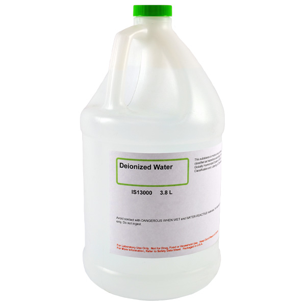 Deionized Water, 3.8L