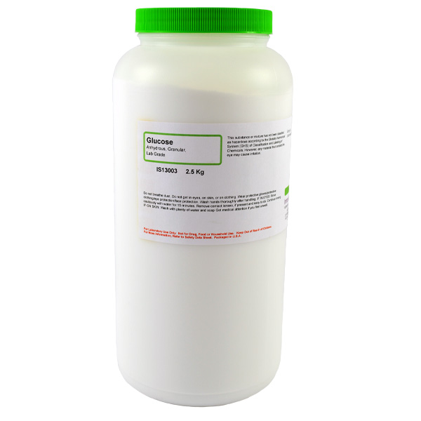 Glucose Anhydrous Granular, Lab Grade, 2.5Kg