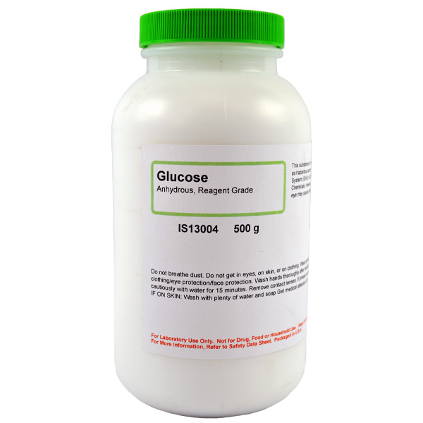 Glucose Anyhdrous, Reagent Grade, 500g