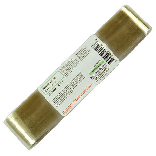 Dialysis Tubing, 32mm x 20.4mm, 100ft