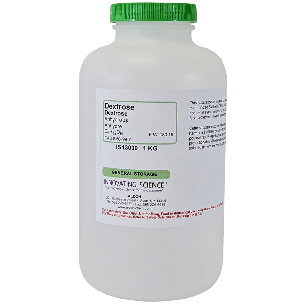 Dextrose Anhydrous, Lab Grade, 1Kg
