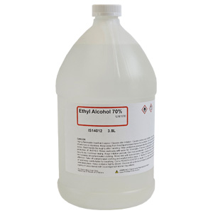 Ethyl Alcohol, 70% Denatured, Lab Grade, 3.8L