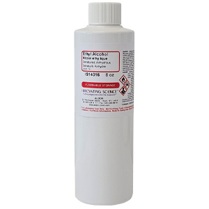 Ethyl Alcohol, Anhydrous Denatured, Reagent Grade, 8oz