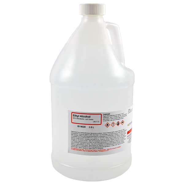 Ethyl Alcohol, 95% Denatured, Lab Grade, 3.8L