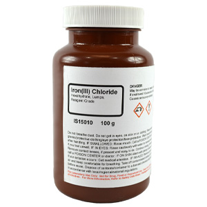 Iron (III) Chloride 6-Hydrate Lump, Reagent Grade, 100g