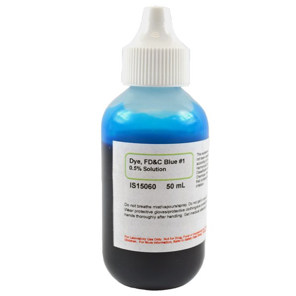 FD&C Dye, Blue #1, 50mL