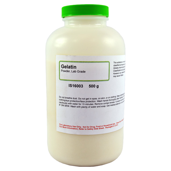 Gelatin Powder, Lab Grade, 500g