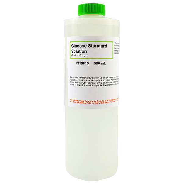 Glucose Standard 10mg/mL Solution, 500mL