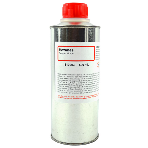 Hexanes, Reagent Grade, 500mL