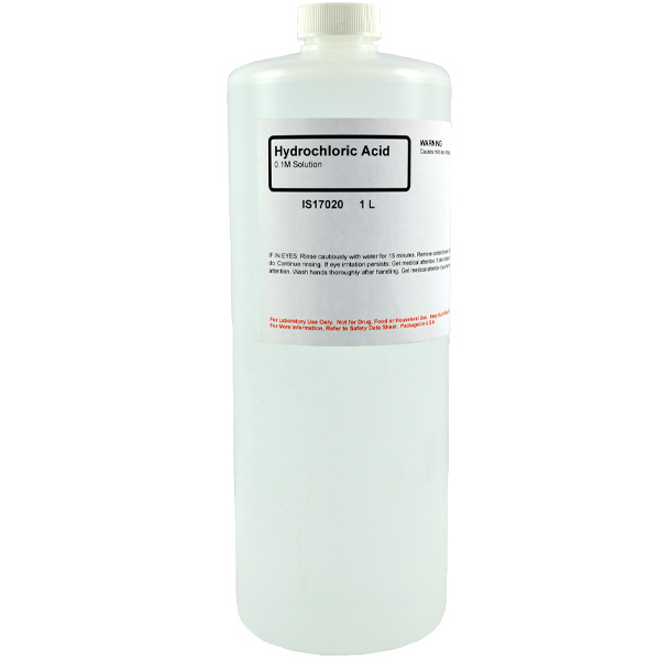 Hydrochloric Acid 0.1M Solution, 1L