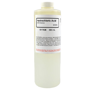 Hydrochloric Acid 6M Solution, 500mL