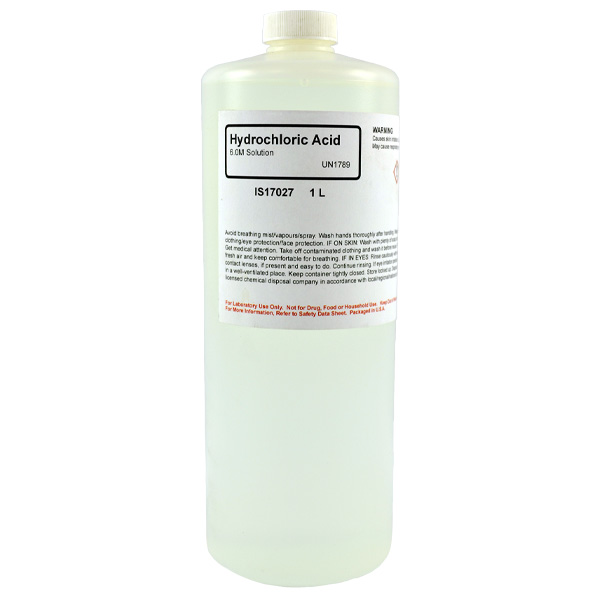 Hydrochloric Acid 6M Solution, 1L