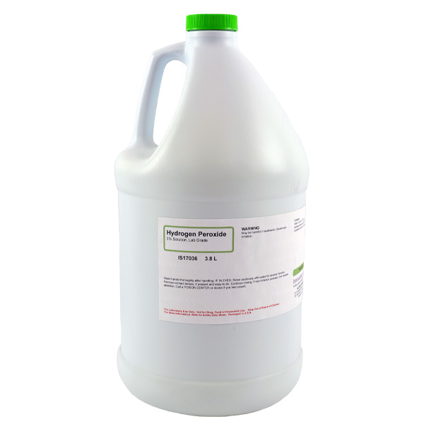 Hydrogen Peroxide 3%, Lab Grade, 3.8L