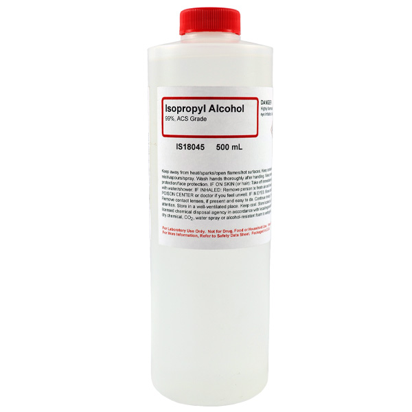 Isopropyl Alcohol 99%, ACS Grade, 500mL