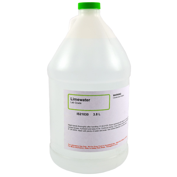 Limewater Solution, Lab Grade, 3.8L